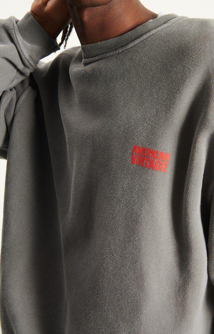 American Vintage Plizzy Sweatshirt Herren grau – Produktansicht 3